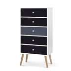 Scandinavian Tallboy Chest of Drawers - White