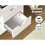 Artiss Larin 120cm White TV Cabinet