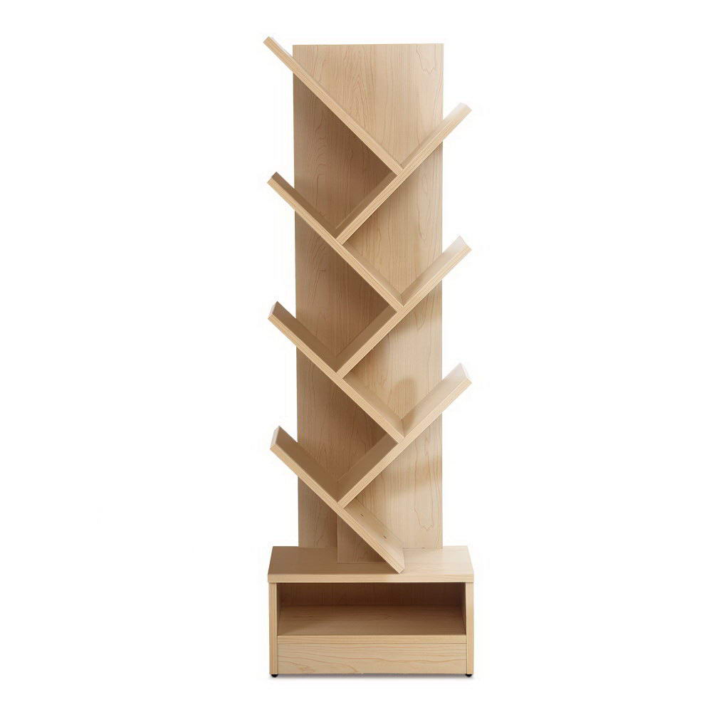 Artiss Tree Bookshelf - 7 Tier ECHO Oak