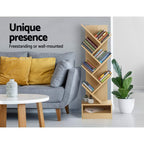Artiss Tree Bookshelf - 7 Tier ECHO Oak