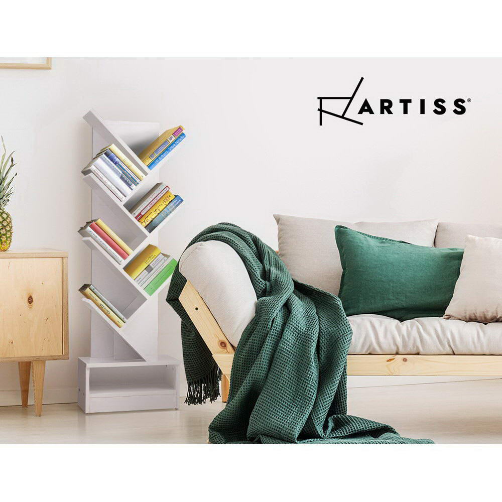 Artiss ECHO White 7-Tier Tree Bookshelf