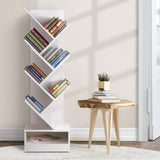 Artiss ECHO White 7-Tier Tree Bookshelf