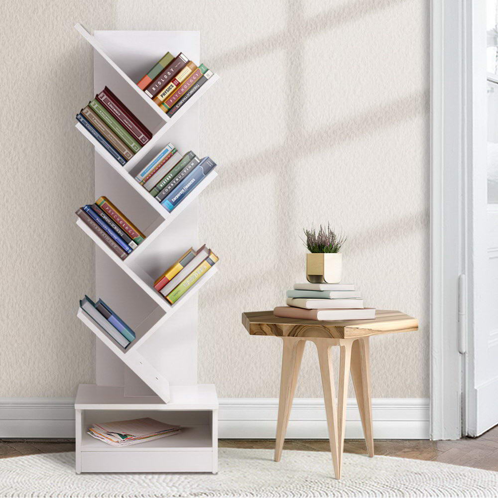 Artiss ECHO White 7-Tier Tree Bookshelf
