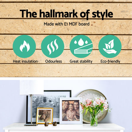 Artiss 3-Tier White Console Table