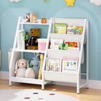 Keezi 3-Tier Kids Bookshelf Bookcase Children Toy Storage Organizer Rack Display Shelf