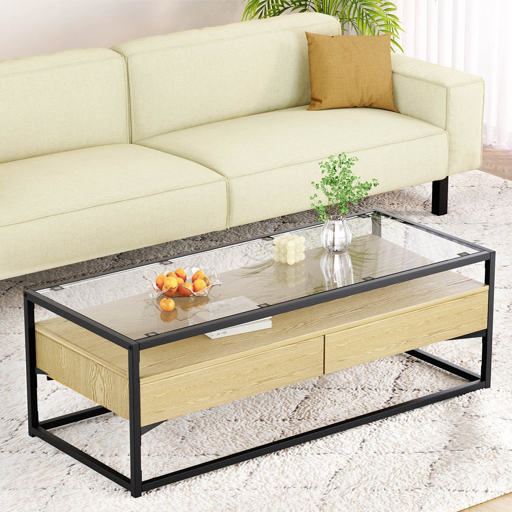 Artiss Modern Coffee Table with Drawers