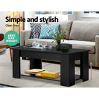 Artiss Black Lift-Top Coffee Table