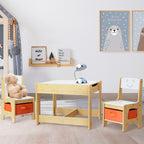 Keezi 3-Piece Kids Table and Chairs Set