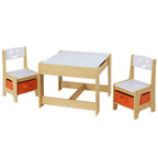 Keezi 3-Piece Kids Table and Chairs Set