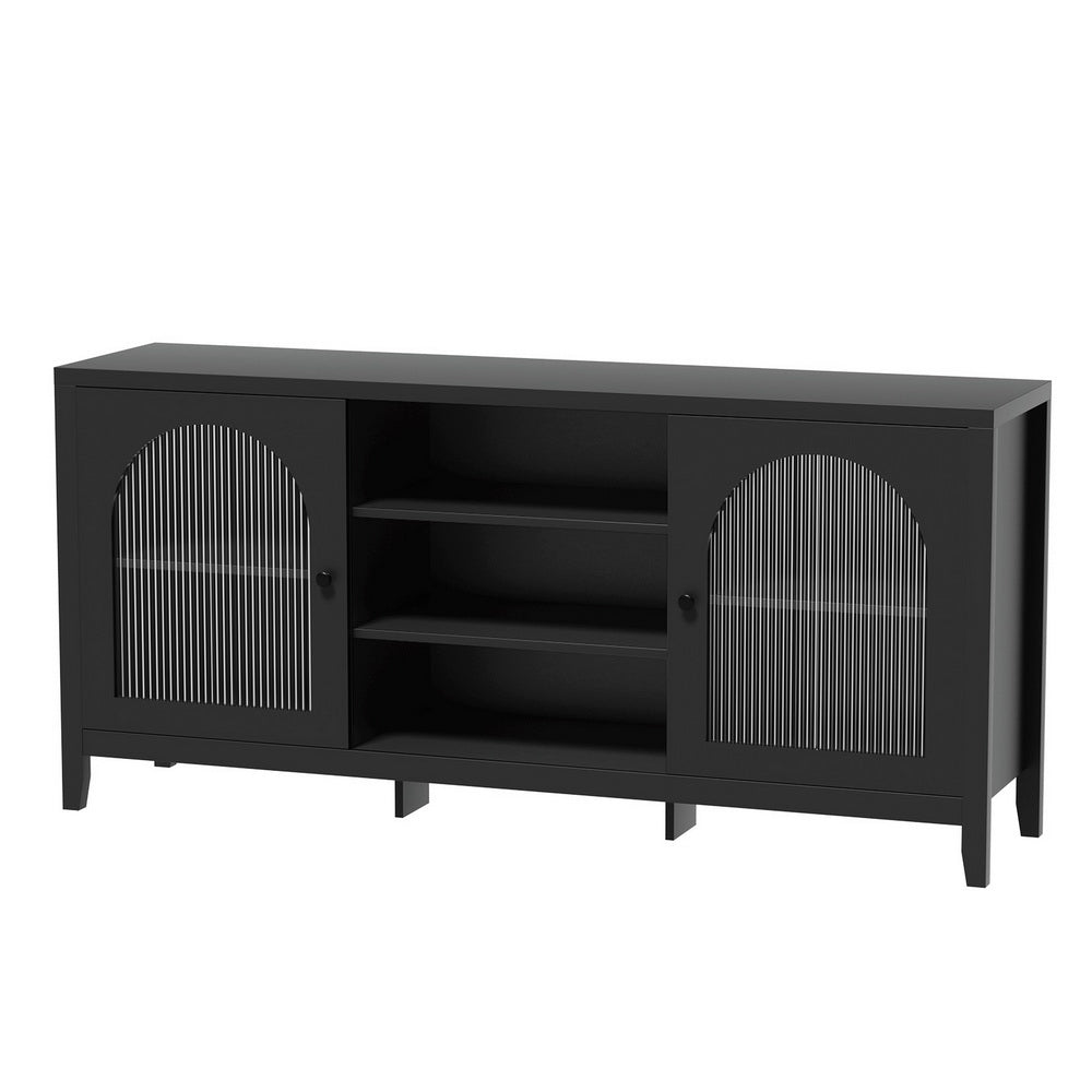 Artiss Black Buffet Sideboard with Double Doors