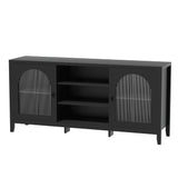 Artiss Black Buffet Sideboard with Double Doors
