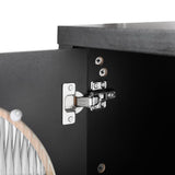 Artiss Black Buffet Sideboard with Double Doors