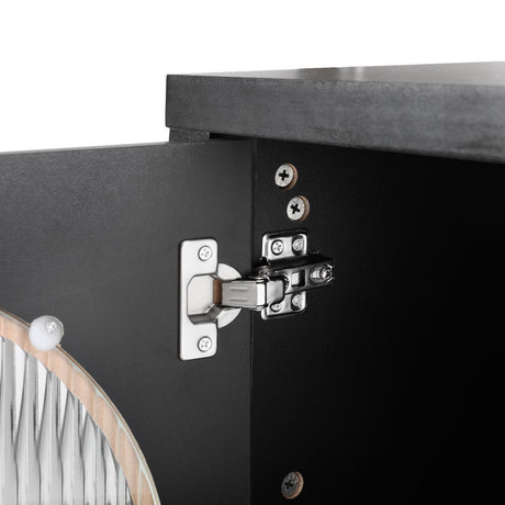 Artiss Black Buffet Sideboard with Double Doors