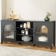 Artiss Black Buffet Sideboard with Double Doors