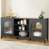 Artiss Black Buffet Sideboard with Double Doors