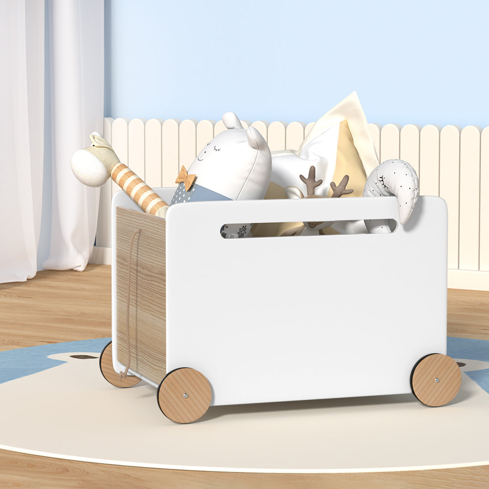Keezi Kids Toy Box with Wheels