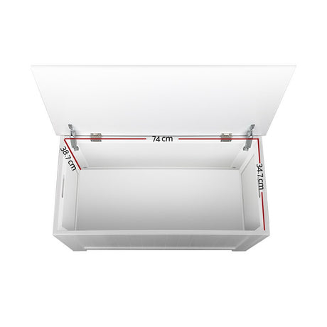Keezi Kids White Toy Box Chest Storage
