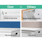 Keezi Kids White Toy Box Chest Storage