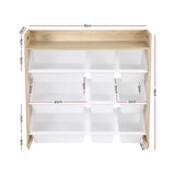 Keezi Kids 9-Bin Toy Box Organizer