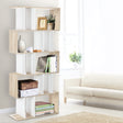 Artiss RITA 5-Tier Bookshelf in White & Oak