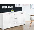 Artiss High Gloss White Buffet Sideboard