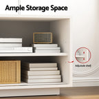 Artiss 160cm White TV Unit Storage Cabinet