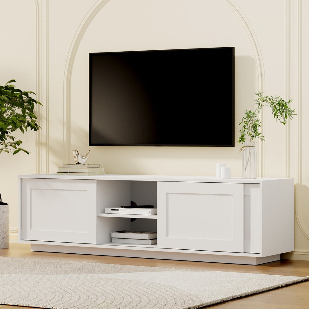 Artiss 160cm White TV Unit Storage Cabinet