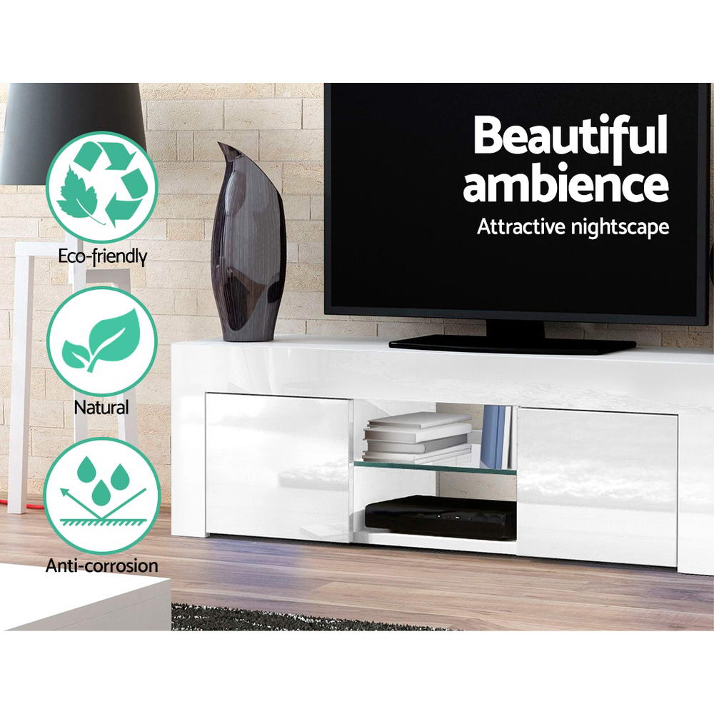 Artiss 130cm White Entertainment Unit TV Cabinet