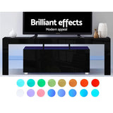 Artiss 160cm Black LED Entertainment Unit