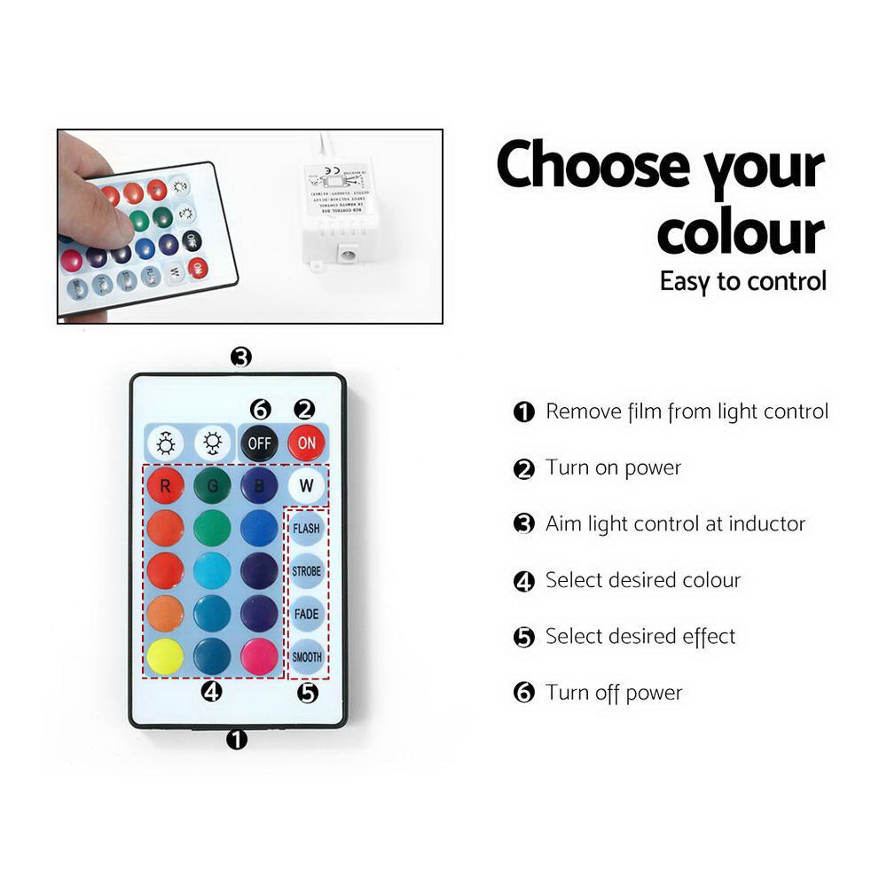 Artiss 160cm Black LED Entertainment Unit