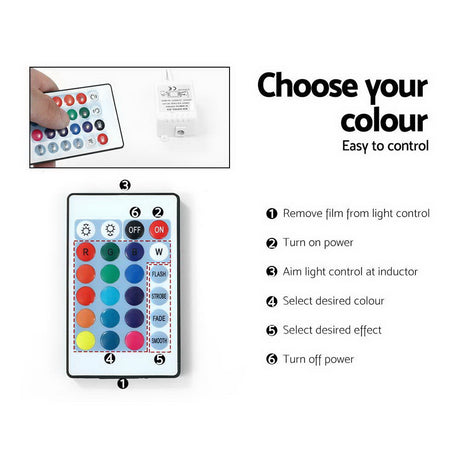 Artiss 160cm Black LED Entertainment Unit