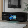 Artiss 130cm Black LED Entertainment Unit