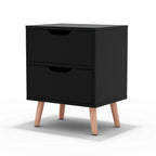 Bedside Table 2 Drawers Nightstand - Various Colours