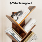 Artiss 9-Tier Walnut Tree Bookshelf