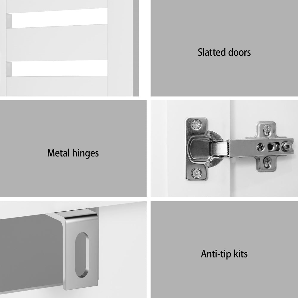 30-Pair Adjustable Shoe Rack Cabinet