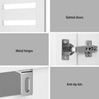 30-Pair Adjustable Shoe Rack Cabinet