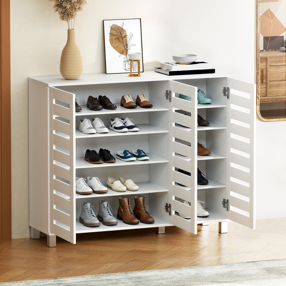 30-Pair Adjustable Shoe Rack Cabinet