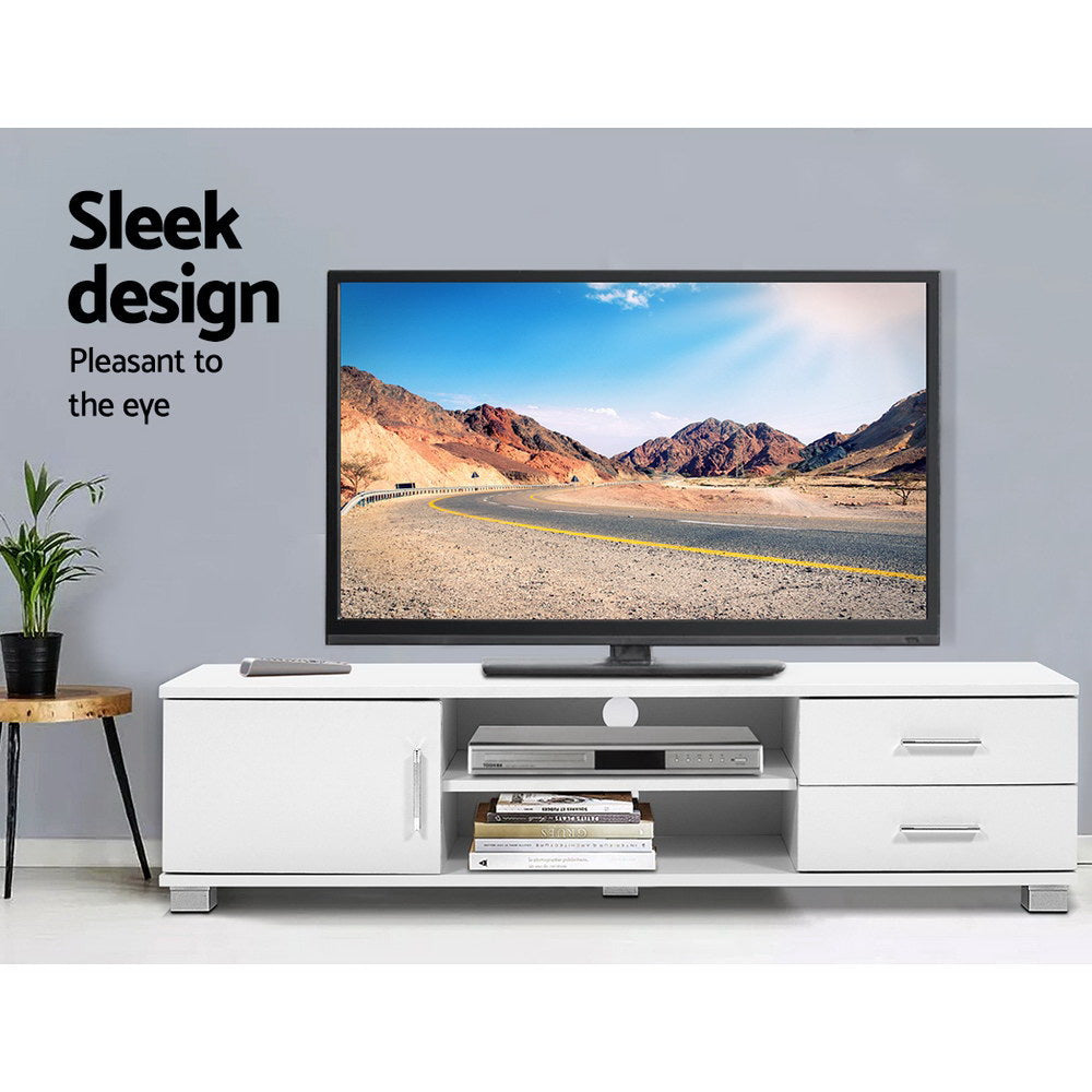 Artiss White Dylan 120cm Entertainment Unit