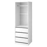 White Modern Wardrobe Storage Organizer