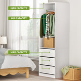 White Modern Wardrobe Storage Organizer