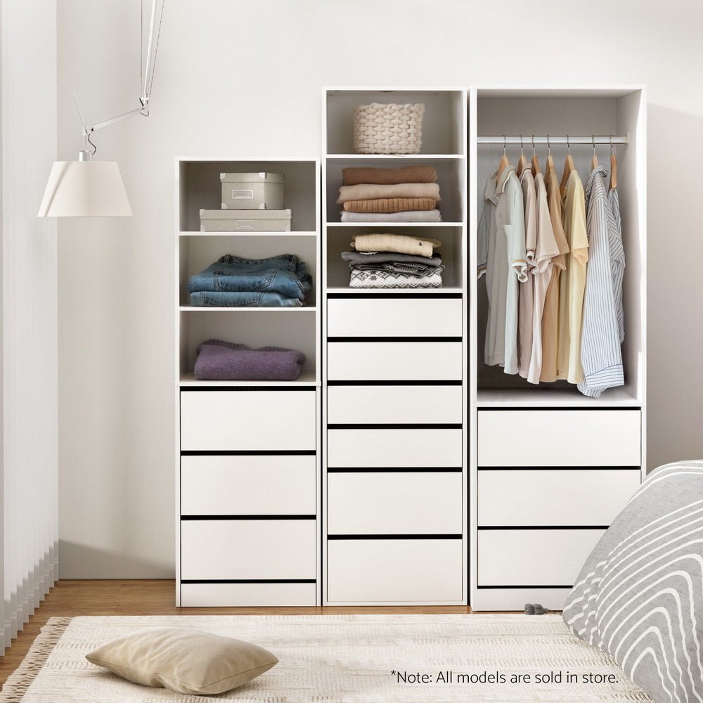 White Modern Wardrobe Storage Organizer