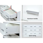 Contemporary 6-Drawer White Chest of Drawers