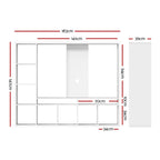 Artiss 183CM White Entertainment Center Unit