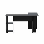 Artiss L-Shape Computer Desk - Black 136CM