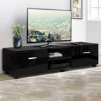 Artiss 140cm Black Entertainment Unit TV Cabinet