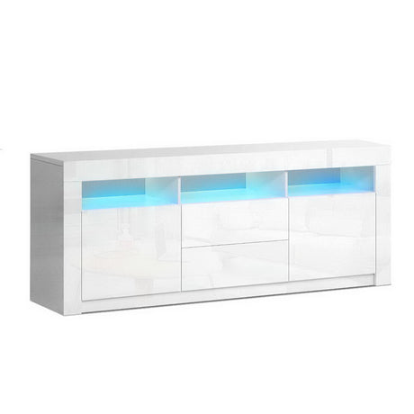 Artiss 160cm White LED Entertainment Unit