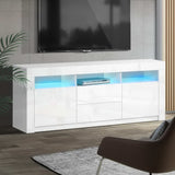 Artiss 160cm White LED Entertainment Unit