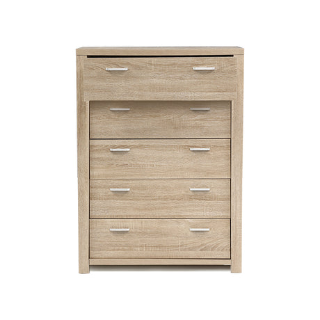 Elegant 5-Drawer Tallboy Chest of Drawers