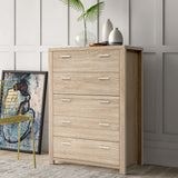 Elegant 5-Drawer Tallboy Chest of Drawers