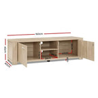 Artiss 160cm Pine Maxi TV Cabinet